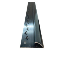 (Black, 3ft) Metal Threshold Strip Door Bar Carpet To Vinyl/Lino Single Edge Doorway Trim