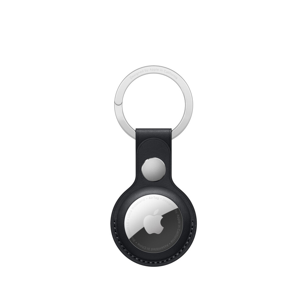 Apple AirTag Leather Key Ring - Midnight