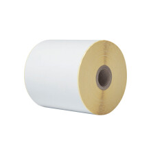 Rollo de etiquetas - Brother - 10,2 cm x 58 m - Blanco - 8 rollos/cartón - Autoadhesivo