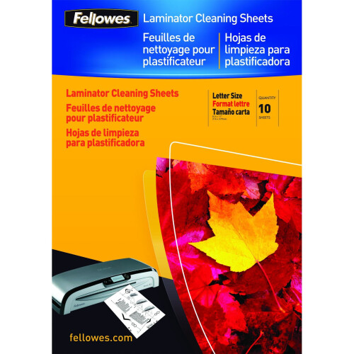 Fellowes Fellowes A4 Cleaning & Carrier Sheets - 10 pack