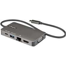 StarTech.com - DKT30CHVPD2 - USB-C Multiport Adapter, 4K HDMI of VGA, Type-C Mini Dock, 100W PD, 3x USB-A