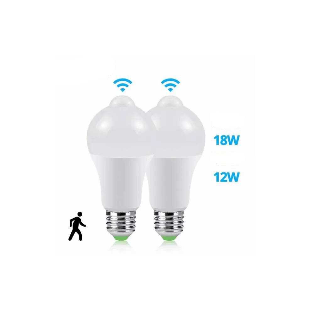 (12W) 12W 18W E27 Indoor PIR Detector Motion Activated Sensor LED Light Bulb-image-OPC-P8KYGQM-NEW