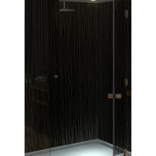 Black String 1000mm x 2400mm x 10mm PVC Shower Wall Panels - Waterproof, Fire Rated, 2.4m² per Pack