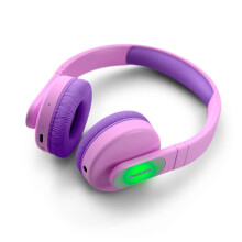 PHILIPS TAK4206PK/00 - Cuffie on-ear wireless per bambini - Tazze illuminate - Controllo genitori - <85 dB - Rosa