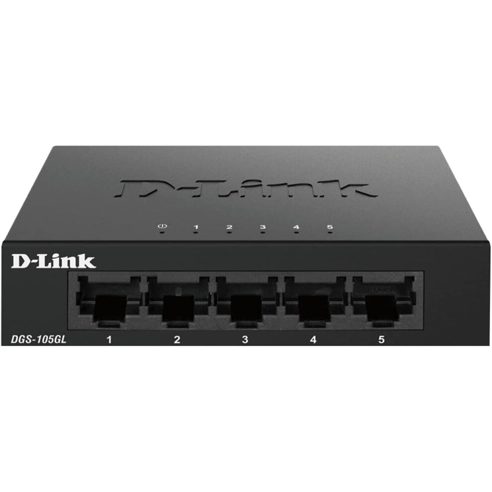 D-Link DGS-105GL network switch Unmanaged Gigabit Ethernet (10/100/1000) Black