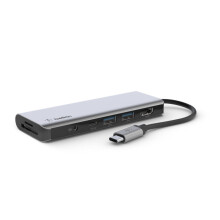 USB-C Hub - Belkin - 7-poorts Docking Station - Power Delivery 100 W - HDMI 4K - RJ-45