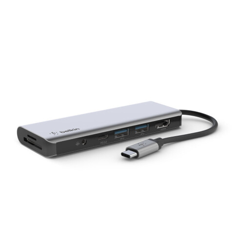 Belkin Belkin AVC009btSGY USB 3.2 Gen 1 (3.1 Gen 1) Type-C 5000 Mbit/s Silver