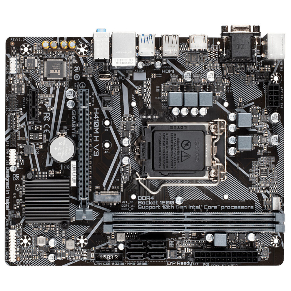 Gigabyte H410m H V3 Motherboard Intel H510 Lga 1200 Micro Atx 4719331823542