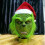 Rascal Πράσινο τέρας Η μάσκα Grinch με χριστουγεννιάτικο καπέλο Cosplay Custume Xmas 4