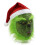 Rascal Πράσινο τέρας Η μάσκα Grinch με χριστουγεννιάτικο καπέλο Cosplay Custume Xmas 5