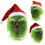 Rascal Πράσινο τέρας Η μάσκα Grinch με χριστουγεννιάτικο καπέλο Cosplay Custume Xmas 6