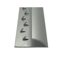 (Matte Silver, 3ft) Prestige Metal Door Bar Trim Carpet to Vinyl/Lino Single Edge Threshold