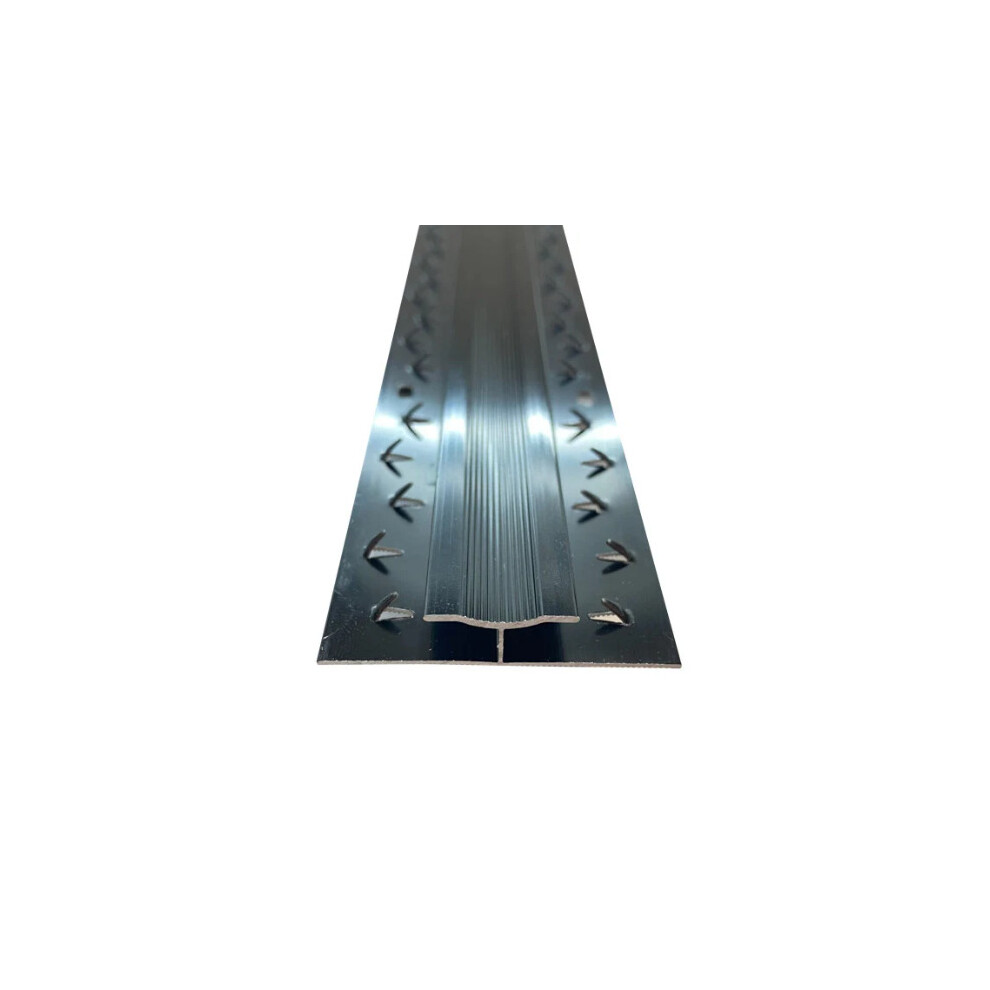 (Black, 9ft) Carpet To Carpet Door Bar Double Trim Transition Threshold