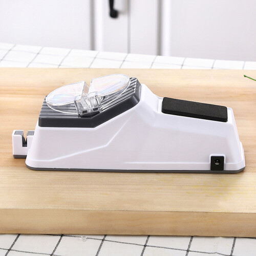 USB Electric Knife Sharpener - Universal, 5-Second Sharpening, Safe Protective Cover, Easy Kitchen Tool 2