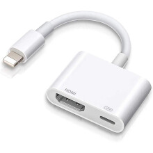 Lightning to HDMI,Apple MFi Certified Lightning to Digital AV Adapter,1080P Audio & 4K Video HDMI Sync Screen Connector