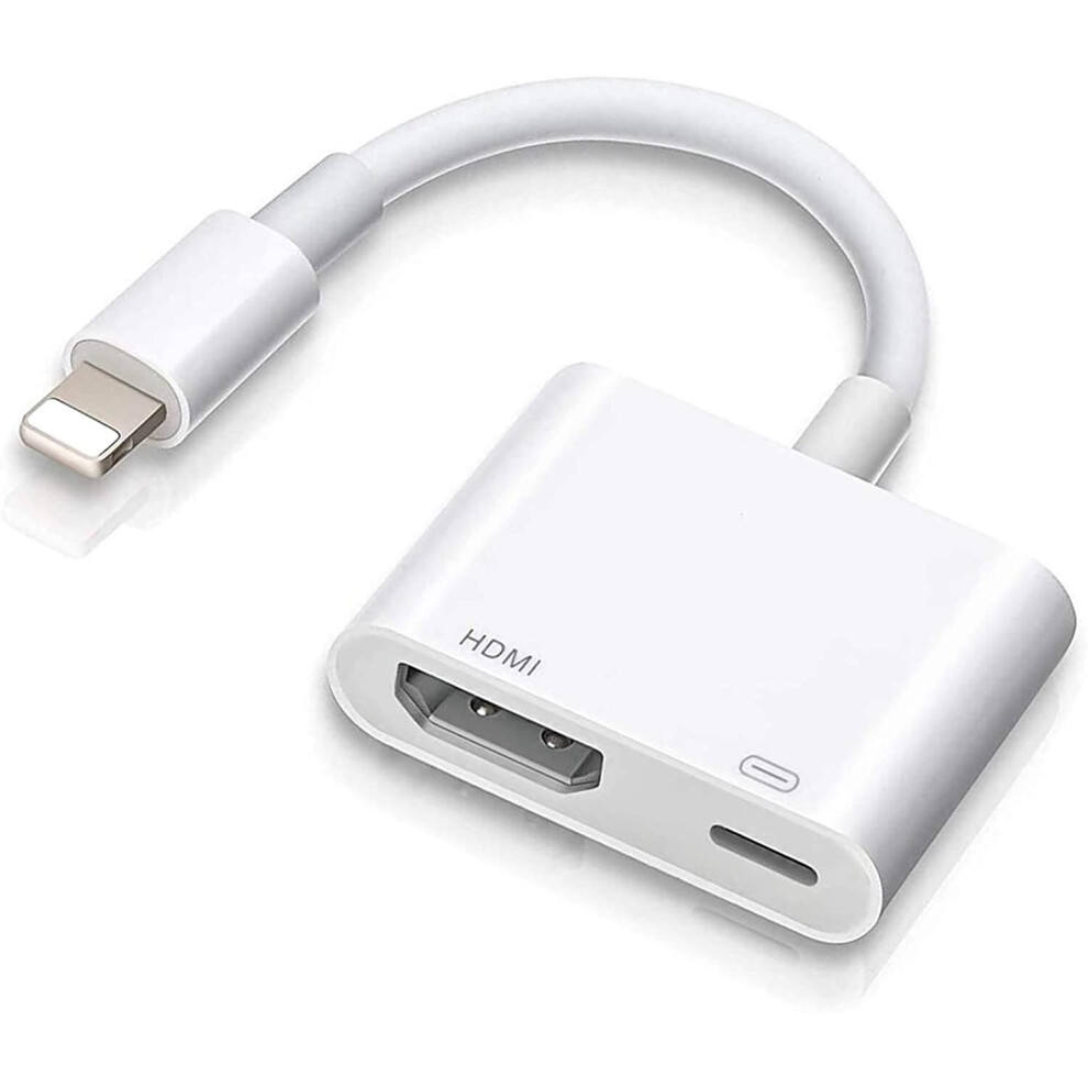 Lightning to HDMI,Apple MFi Certified Lightning to Digital AV Adapter,1080P Audio & 4K Video HDMI Sync Screen Connector