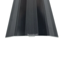 (Black, 9ft) Wide Carpet Metal Cover Trim Door Bar Transition Threshold Strip