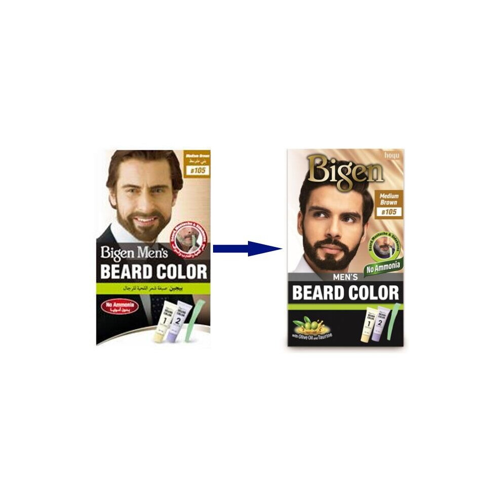 Bigen Men's Beard #105 Medium Brown-image