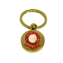 Heart of Midlothian football club gold disc keyring