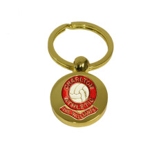 Charlton Athletic football club gold disc keyring