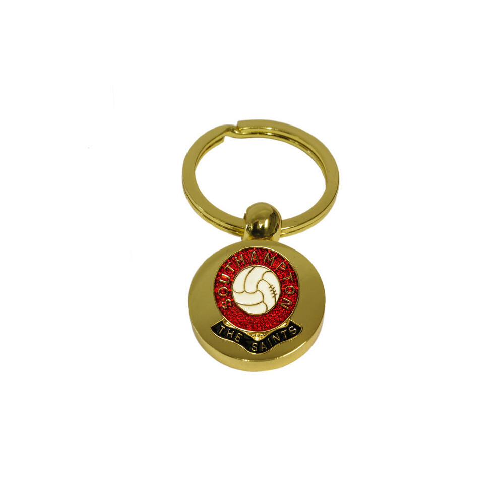 Southampton football club gold disc keyring