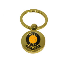Hull City football club gold disc keyring