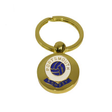 Portsmouth football club gold disc keyring