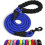 Taglory Rope Dog Lead with Soft Padded Handle, 4 FT Strong Reflective Dog Lead and Multi-Colour for Medium Dogs, 1.0cm, 1