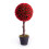 (Pink) Best Artificial 2ft - 60cm Rose Ball Topiary Tree 7