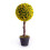 (Pink) Best Artificial 2ft - 60cm Rose Ball Topiary Tree 3