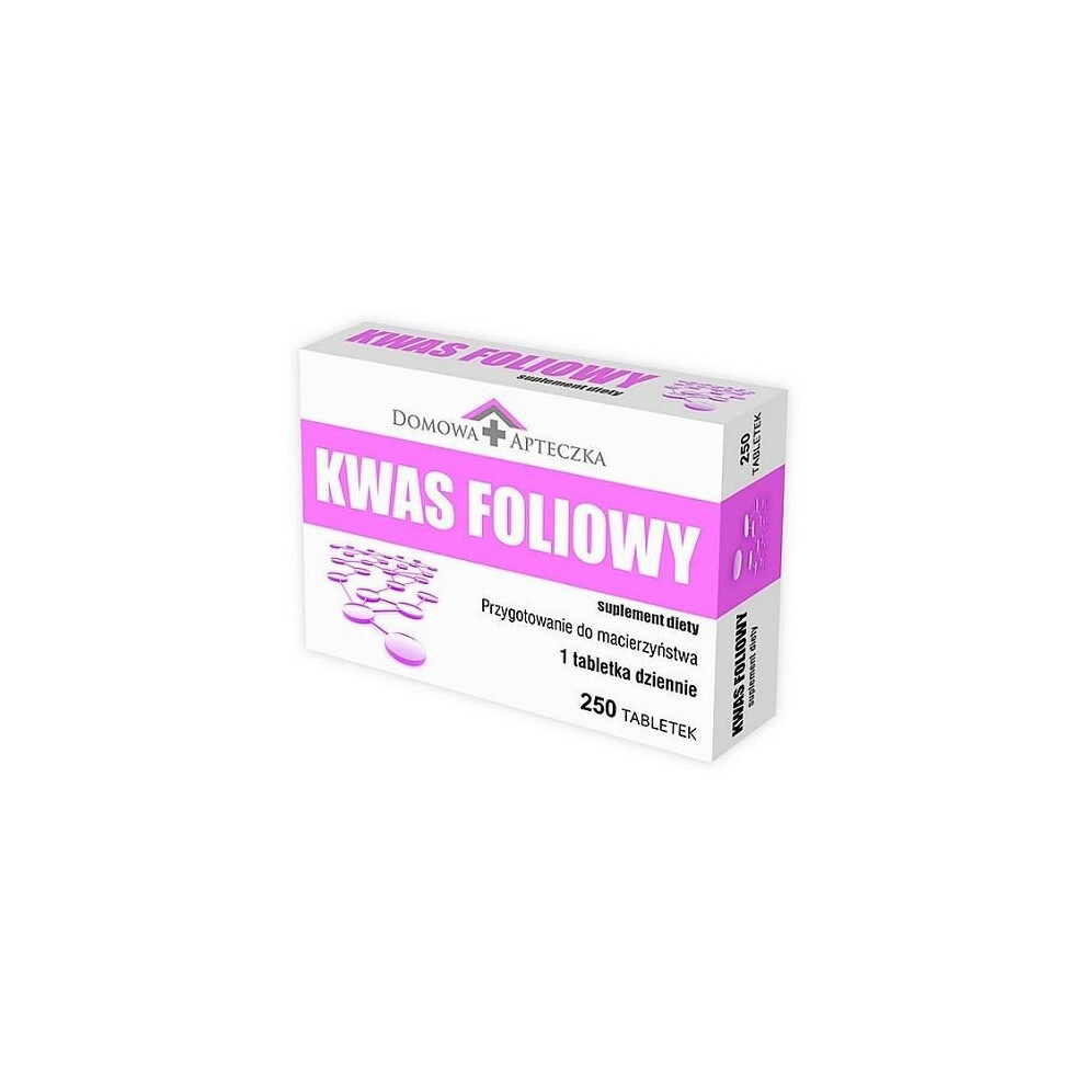 Kwas foliowy 400 Âµg, 250 tabletek