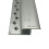 Royale (Matte Silver, 9ft) Prestige Threshold Strip Carpet to Flooring Transition Z Edge Profile 1