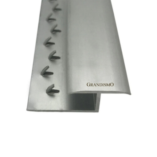 Royale (Matte Silver, 9ft) Prestige Threshold Strip Carpet to Flooring Transition Z Edge Profile