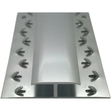 (Bright Silver, 3ft) Prestige Door Bar Threshold Strip Double Trim Carpet To Carpet