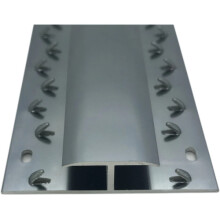 (Bright Grey, 9ft) Prestige Door Bar Threshold Strip Double Trim Carpet To Carpet