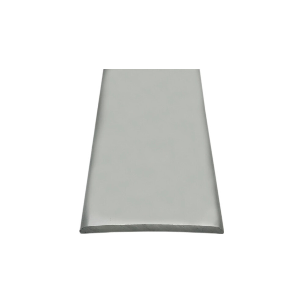 (Bright Silver, 3ft) Prestige Floor Cover Trim Covers Laminate/Wood/LVT Stick Down Threshold