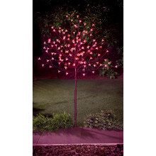 Red 4ft 128 LED Light Blossom Tree-G-0466