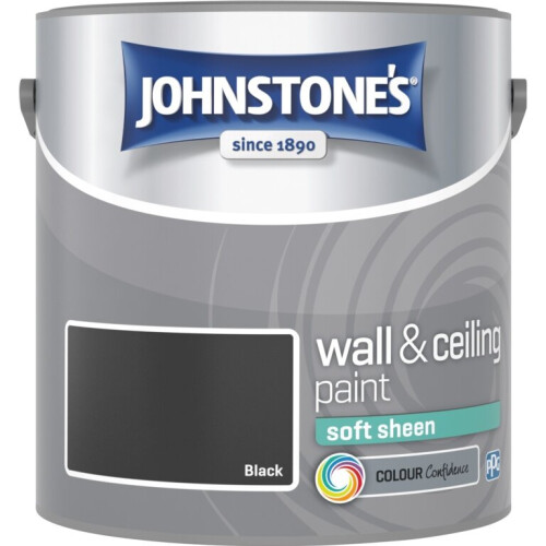Johnstone's (Black, 2.5L) Johnstone's Soft sheen Emulsion | Wall Paint
