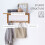 Homcom HOMCOM Wall Mounted Hallway Clothes Rack with Hanging Coat Hooks 6