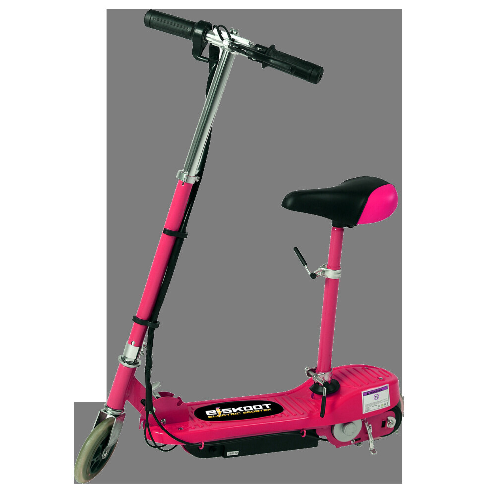 (Seat, Pink) Eskooter Kids' 120W Adjustable Electric Scooter