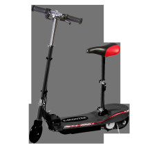(LED Lights, Black) Eskooter Kids' 120W Adjustable Electric Scooter