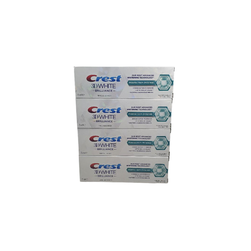 crest 3d white brilliance 75ml tubes x 4 Dated 31.10.2021