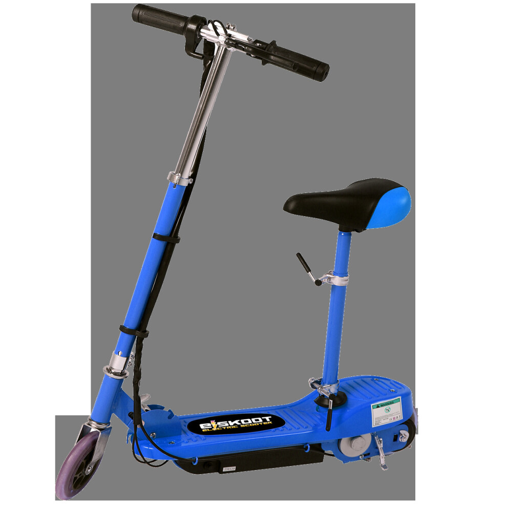 (Seat, Blue) Eskooter Kids' 120W Adjustable Electric Scooter