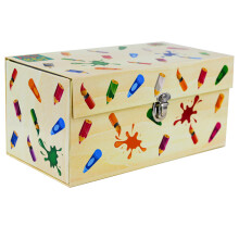 54 Pieces Kids Art Artist Set in a Box with Drawers Pens Pencils Crayons Paints