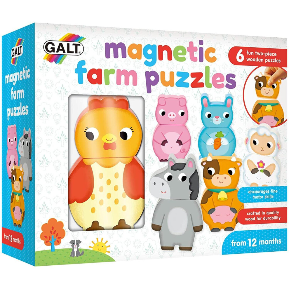 Galt Magnetic Farm Wooden Puzzles