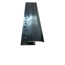 (Black, 3ft) Metal Plate Threshold Strip Carpet to Flooring Transition Z Edge Profile