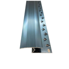 (Grey, 3ft) Metal Plate Threshold Strip Carpet to Flooring Transition Z Edge Profile