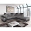 Furniture 786 (Right Hand Facing) Dino Corner Sofa Faux Leather Fabric 1