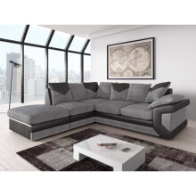 (Left Hand Facing) Dino Corner Sofa Faux Leather Fabric