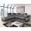 Furniture 786 (Left Hand Facing) Dino Corner Sofa Faux Leather Fabric 1